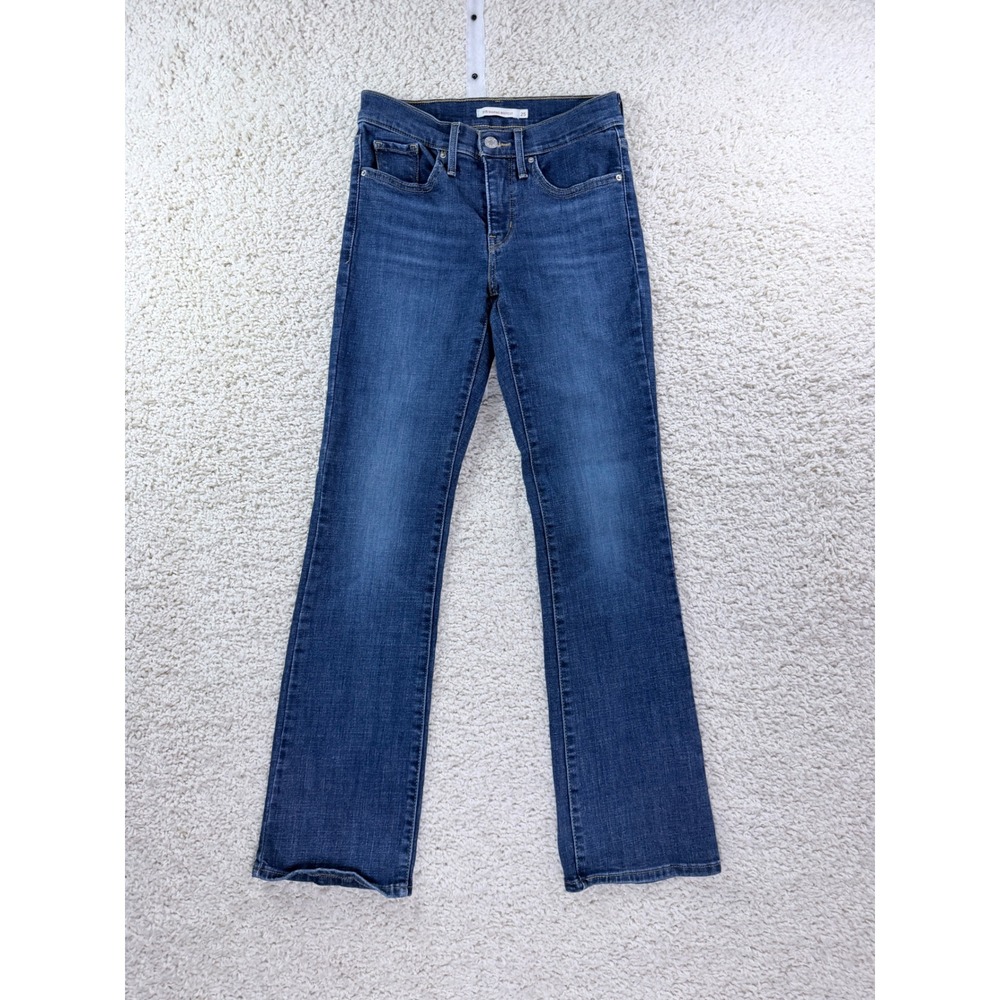 Levi's 315 Shaping Bootcut Jeans Womens 25 Blue Medium Wash Stretch Denim